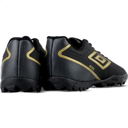 Imagem de Chuteira Umbro Society Attak Eternal Preto e Dourado - Masculino