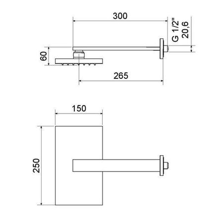 Imagem de Chuveiro Axiom Slim 1996 C 210 30cm