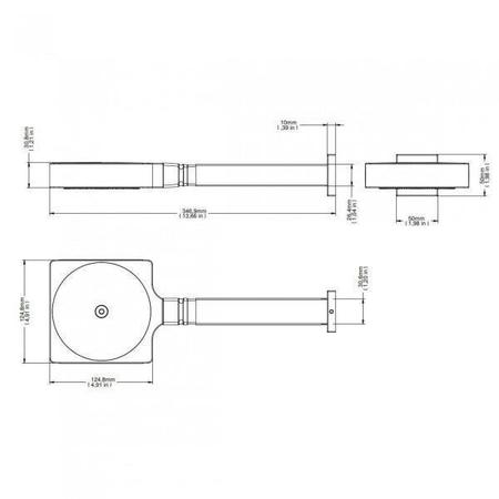 Imagem de Chuveiro de Parede Quadrado Technoshower Docol