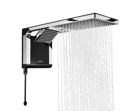 Imagem de Chuveiro Ducha Acqua Duo Ultra Preto com Cromado 127v 5500w Lorenzetti 