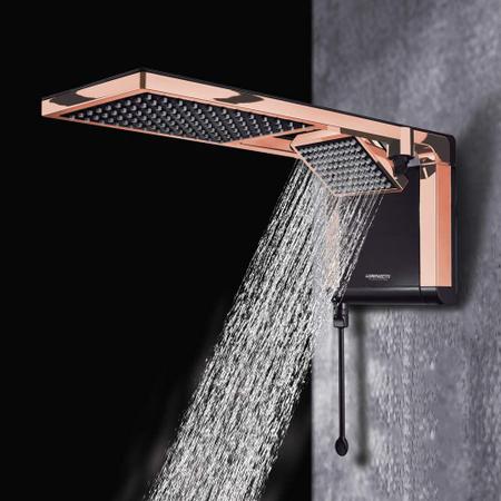 Imagem de Chuveiro Ducha Luxo Top da Lorenzetti Rosa Acqua Duo Ultra 220v 7800w