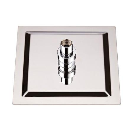 Imagem de Chuveiro Ducha Quadrada Square Slim Inox 20x20cm com Braço Quadrado