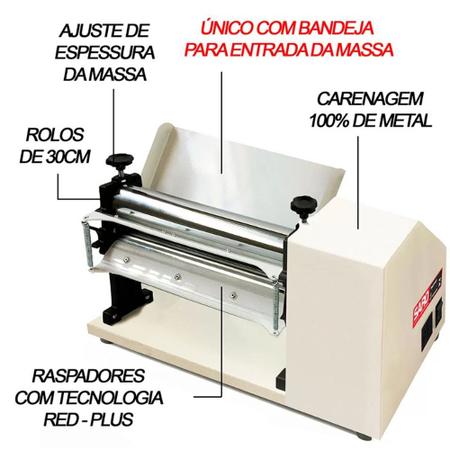 Imagem de Cilindro Elétrico Bivolt 40cm Pastéis Pão Pizza CSC40 SARO