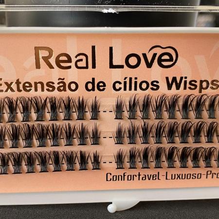 Imagem de Cílios Tufos Seda Real Love Tufinho Reto Wisps TL54