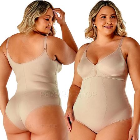 Cinta Body Bory Modelador Plus Size Sem Bojo Média Forte Compressão 351613  - Vi Lingerie - Roupa Íntima Feminina - Magazine Luiza