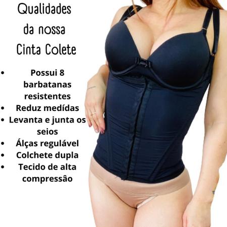 Cinta Colete Reduz E Modela 12 Barbatanas P04 - Fanáticos Por