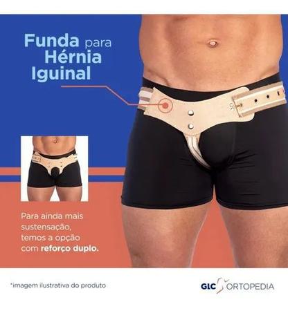 Cinta para Hérnia Inguinal com Almofadas Acolchoadas - Unissexo—