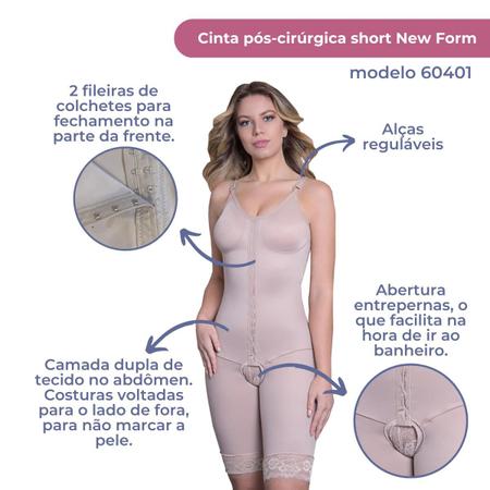 Imagem de Cinta Modelador Pós-cirúrgia Plástica Short New Form