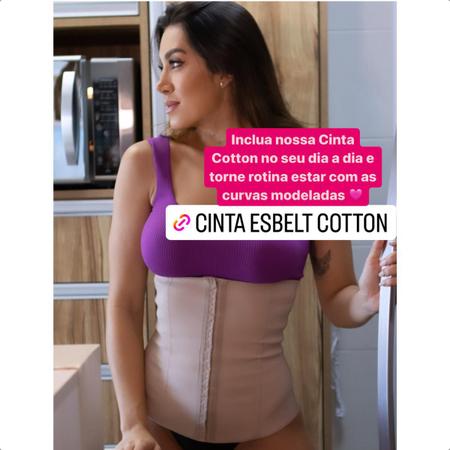 Cinta Modeladora Emborrachada Esbelt - Cotton shaper feminino - Cinta para  Coluna / Lombar - Magazine Luiza