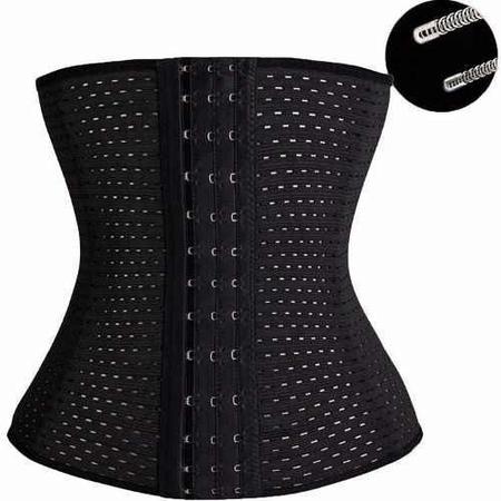 Imagem de Cinta Modeladora De Cintura Corselet Espartilho - PRETO G