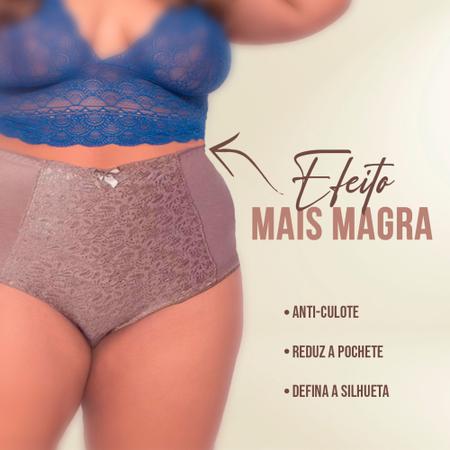 Imagem de Cinta Plus Size Calcinha Modela Aperta Barriga Lingerie Luxo