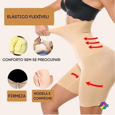 Imagem de Cinta Short Modelador Com 4 Barbatanas Emagrecimento