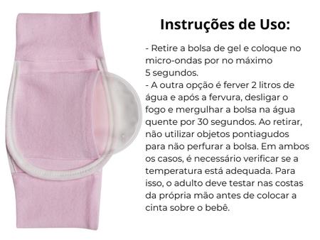 Imagem de Cinta Térmica Para Cólica Bebê Bolsa Gel Rosa Azul Buba