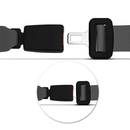 Imagem de Cinto de Segurança 2 Pontos Dianteiro Traseiro Caminhão Kombi 1957 a 2014 Cinza Estático