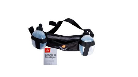 Imagem de Cinturao de hidratacao com duas garrafas para atividades fisicas