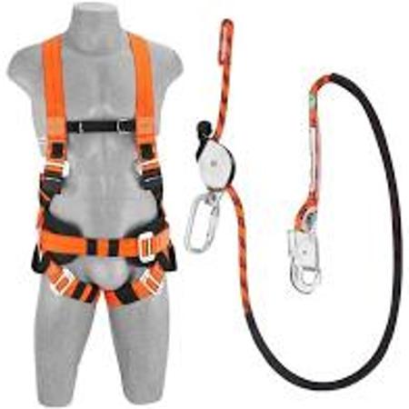 Imagem de Cinturão de segurança tipo paraquedista com talabarte de posicionamento em corda