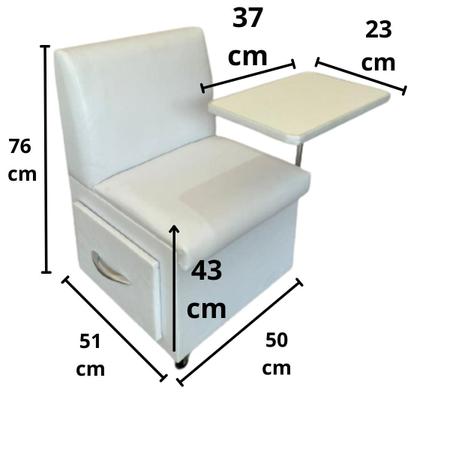 Imagem de Ciranda Cadeira P/manicure - Branca