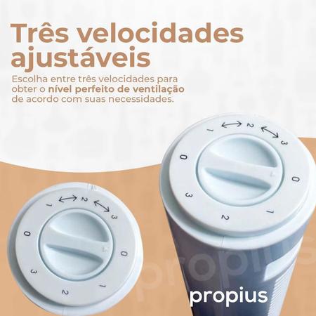 Imagem de Circulador Ar 110V Turbo Silêncio Premium Torre Potente