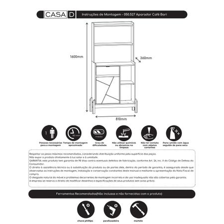 Imagem de Cistaleira Cristal  Sala de Estar e Jantar Decoração 2 Portas Vidro com Puxador Couro Bari Casa D - Cinza/Cedro