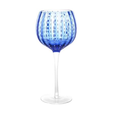 Imagem de Cj jogo 2 Taças p/Vinho de Vidro Orquidea Azul 450Ml Wolff