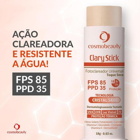 Clary Stick Fotoclareador Universal Fps85 Cosmobeauty Imagem de Clary Stick Fotoclareador Universal Fps85 Cosmobeauty