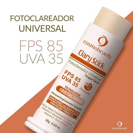 Clary Stick Fotoclareador Universal Fps85 Cosmobeauty Imagem de Clary Stick Fotoclareador Universal Fps85 Cosmobeauty