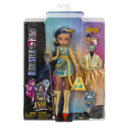 Boneca Monster High Cleo De Nile Coleção G3 Moda Com Pet e Acessórios Hkk54  Mattel - Bonecas - Magazine Luiza