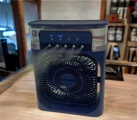 Imagem de Climatizador ventilador mini ar condicionado umidificador portátil ar frio (3 em 1) 