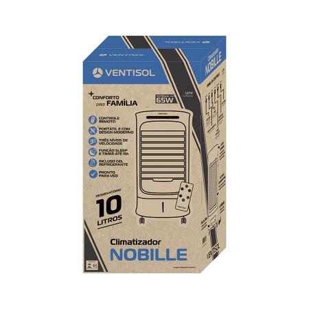 Climatizador Ventilsol Nobile Clm10-01 Branco 10 Litros 127v - VENTSOL Imagem de Climatizador Ventilsol Nobile Clm10-01 Branco 10 Litros 127v