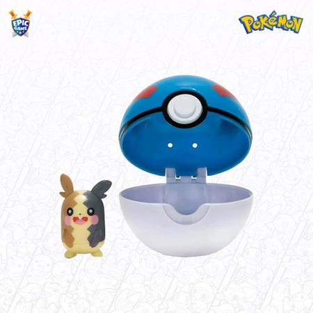 Imagem de Clip n Go Boneco Pokémon Mini Figura Morpeko e Great ball
