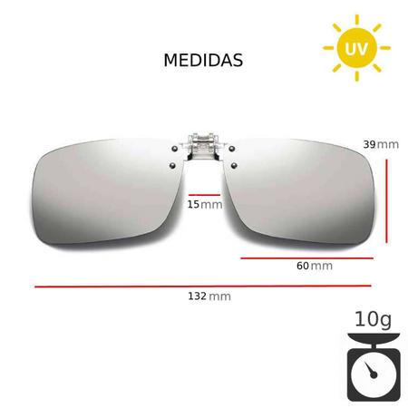 Armação Oculos Adicional Clip On 6 Em 1 Lente Polarizada Nf - Oculos20v -  Armação de Óculos - Magazine Luiza