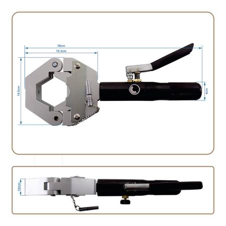 Imagem de Clipadeira Manual Hidráulica Portátil Completa 6, 8, 10 e 12 p/ Mangueiras de Ar Condicionado Automotivo