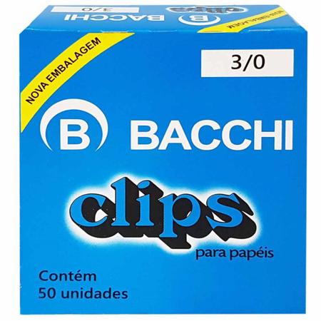 Imagem de Clips para Papel 3/0 Bacchi 50 Unidades