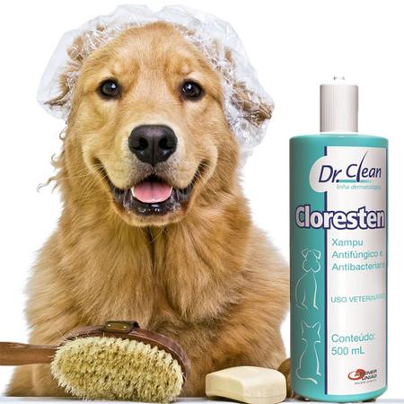 Imagem de Cloresten 500ml Xampu para Tratamento de Fungos e Alergias de Cães e Gatos