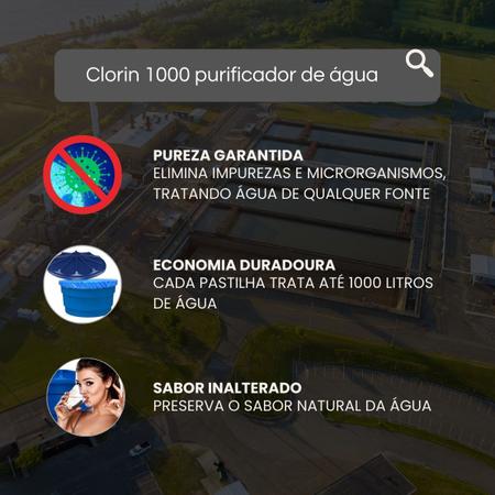 Imagem de Clorin 1000 Pastilhas Tratamento Manutenção de Caixa D'Água