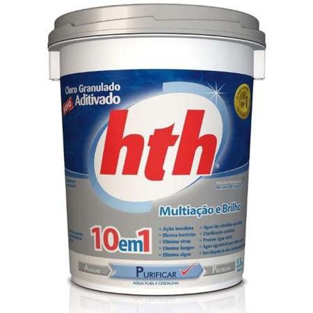 Imagem de Cloro Aditivado Mineral Brilliance 10 em 1 - HTH 10Kg