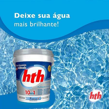 Imagem de Cloro Aditivado Mineral Brilliance 10 em 1 - HTH 10Kg