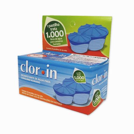 Imagem de Cloro Clorin para 1000 Litros d'Água Embalagem com 25 Pastilhas