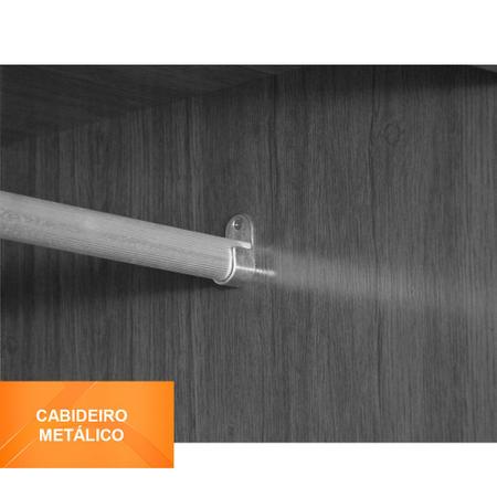 Imagem de Closet Light 3 prateleiras e 6 cabideiros convencional Moderna