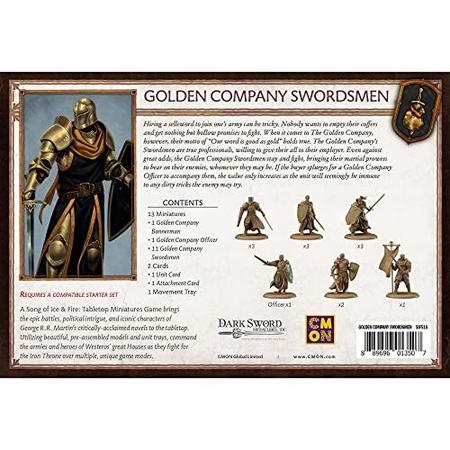 CMON As Crônicas de Gelo e Fogo Mesa Miniaturas Jogo Golden Company  Elephants Unit Box Jogo de estratégia para adolescentes e adultos Idade 14+  2+ Jogadores Tempo médio de reprodução 45-60 minutos