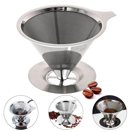 Coador Aço Inox Filtro De Café Sem Uso De Papel N 101 Oferta - Laurus Imagem de Coador Aço Inox Filtro De Café Sem Uso De Papel N 101 Oferta