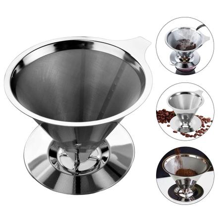 Coador Aço Inox Filtro De Café Sem Uso De Papel N 101 Oferta - Laurus Imagem de Coador Aço Inox Filtro De Café Sem Uso De Papel N 101 Oferta