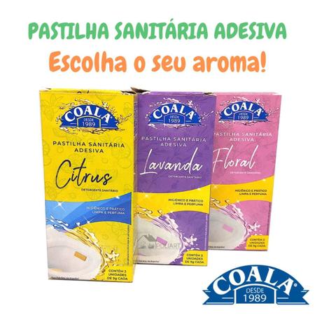 Imagem de Coala pastilha adesiva para vaso sanitario, perfumador e higienizador contra maus odores