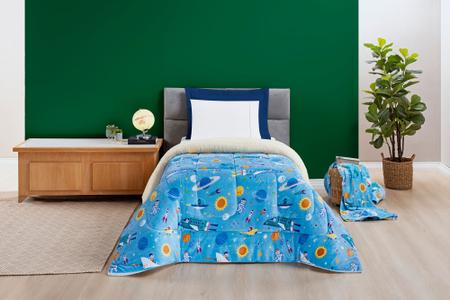 Imagem de Coberdrom Bouti Kids Com Sherpa Solteiro Diversas Estampas  2,40 X 1,50m