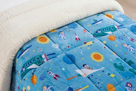 Imagem de Coberdrom Bouti Kids Com Sherpa Solteiro Diversas Estampas  2,40 X 1,50m