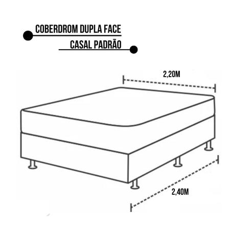 Imagem de Coberdrom Casal Edredom Manta Sherpa Cobertor Dupla Face