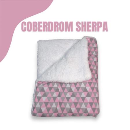 Imagem de Coberdrom Edredom Dupla Face Infantil Com Sherpa Estampado