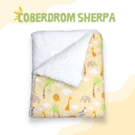 Imagem de Coberdrom Edredom Dupla Face Infantil Com Sherpa Estampado