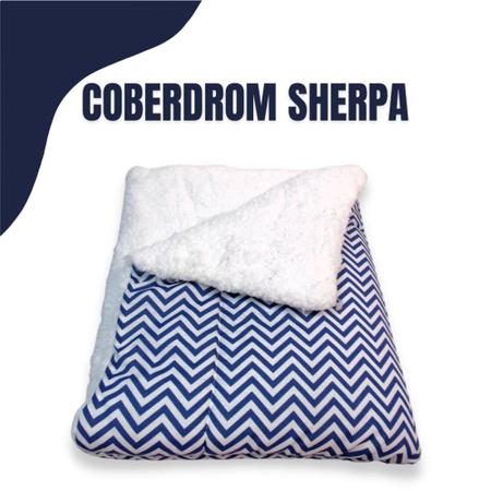 Imagem de Coberdrom Edredom Dupla Face Infantil Com Sherpa Estampado