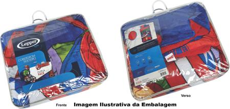 Imagem de Coberdrom Fleece Dupla Face Solteiro Spider Man Lepper